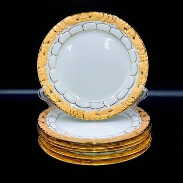 E.A.Leuteritz - Meissen - Magnificent Set of 6 Plates (19,5