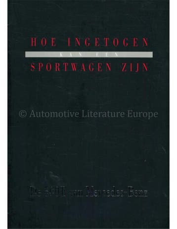 1991 MERCEDES BENZ 500E BROCHURE NEDERLANDS, Nieuw, Author