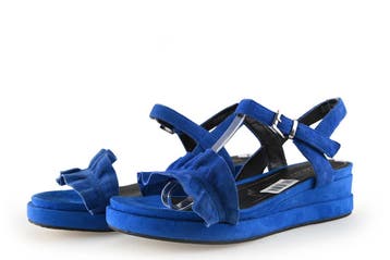 Tamaris Sandalen in maat 37 Blauw, Tamaris, Sandalen of Muiltjes, Zo goed als nieuw, Verzenden