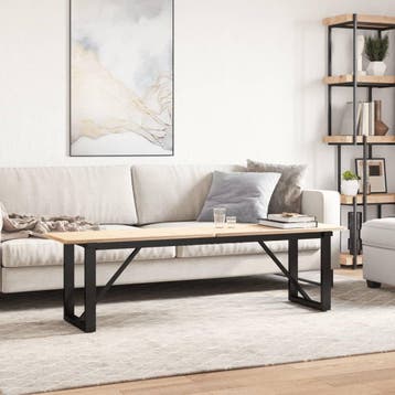 vidaXL Salontafelpoten O-frame 140x30x43 cm staal, Verzenden, Nieuw