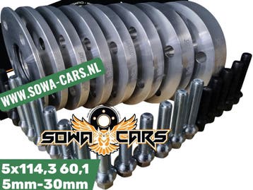 Spoorverbreders Spacers Suzuki Swift Sport 5x114,3 60,1, Auto diversen, Tuning en Styling, Verzenden