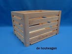 opberkrat met latten - fietskrat - stevige houten krat, Minder dan 50 cm, Nieuw, Minder dan 50 cm, Ophalen of Verzenden