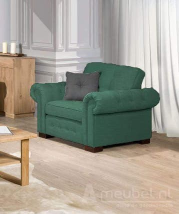 Fauteuil Groenveld - fauteuils - Groen, Nieuw, Stof