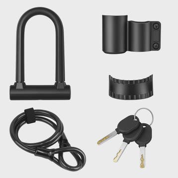 Heavy Duty D-Slot Fietsslot met 1.2M Staalkabel & Beugel - A, Verzenden, Nieuw