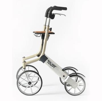 Mobio Rollator Trust Lets Go Out Beige, Ophalen of Verzenden, Nieuw