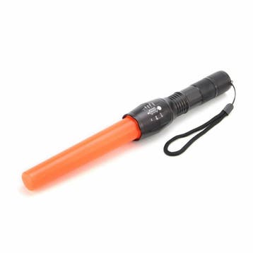 LED zaklamp met zoomfunctie - Met verkeerskegel, Ophalen of Verzenden, Nieuw, Batterij