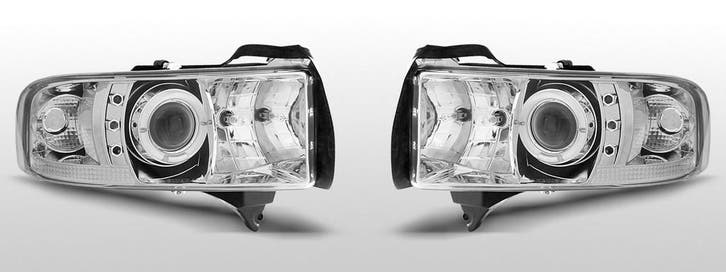 Koplampen Angel Eyes | Dodge Ram 1994-2001| chroom, Auto-onderdelen, Verlichting, Nieuw, Dodge, Verzenden