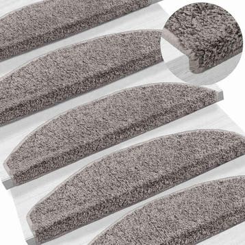 vidaXL Zelfklevende Trapmatten 15 st 80 x 24,5 x 3,5 cm, Verzenden, Nieuw