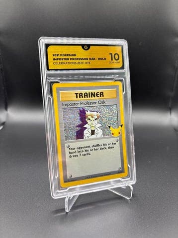Pokémon - 1 Graded card - Imposter Professor Oak 73 Foil -, Nieuw