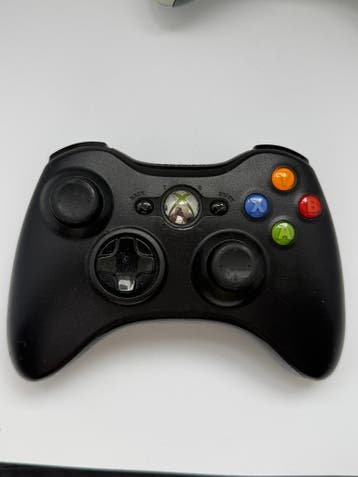 Xbox 360 Draadloze Controller – Origineel Zwart, Spelcomputers en Games, Verzenden, Gebruikt