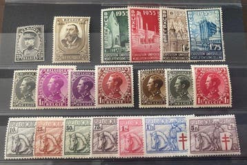 België 1934 - Volledige jaargang met reeksen Ridder,, Gestempeld
