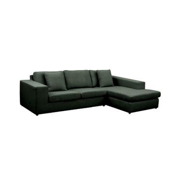 Loungebank Lelystad - loungebanken - Groen, Nieuw, 150 cm of meer, Stof, 250 tot 300 cm