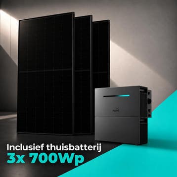 Zonnepanelen Thuisbatterij Pakket - 4 kWh - 3x 700Wp, Ophalen of Verzenden, Nieuw