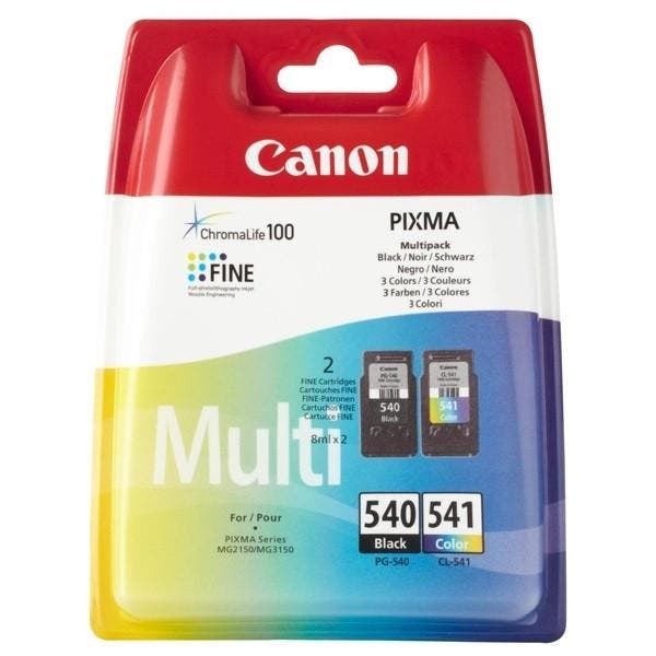 Canon PG-540 / CL-541 multipack zwart en kleur Inktcartridge, Computers en Software, Printerbenodigdheden, Nieuw, Verzenden