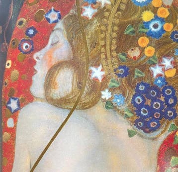 Gustav Klimt (1862-1918) - “Wasserschlangen IV”. - 56 x 25