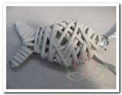 Guirlande rieten visjes Wit White wash 10 stuks, Ophalen of Verzenden, Nieuw