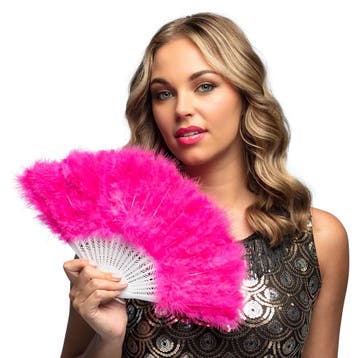 Waaier Flapper Magenta 23cm, Ophalen of Verzenden, Nieuw