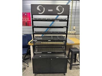 Winkeldisplay Zwart 96x36x195cm (Palletstellingen en rekken), Verzenden