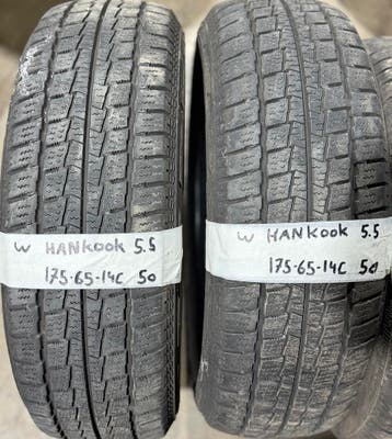 2x175-65-14C Hankook Winter 2x5.5m €50 Per Band 175 65 14C, Auto-onderdelen, Ophalen, 14 inch, 175 mm, Winterbanden