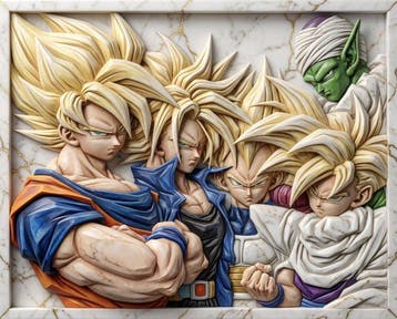Makayhos - [Canvas] Z Fighters – Golden Kintsugi, Nieuw