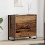 vidaXL Dressoir met lade Oud Hout 79 x 36 x 75.5 cm Bewerkt, Huis en Inrichting, Verzenden, Nieuw, Overige houtsoorten, Minder dan 50 cm