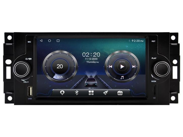 radio navigatie jeep dodge chrysler android 14 carplay usb, Auto diversen, Autoradio's, Nieuw, Ophalen of Verzenden