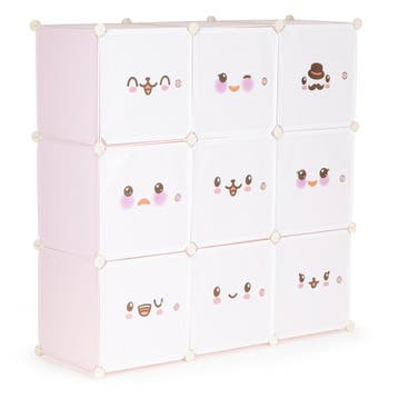 Speelgoedopberger 9-vaks roze - retourdeal op=op, Kinderen en Baby's, Kast, 105 cm of meer, Ophalen of Verzenden, Minder dan 50 cm