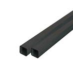 Zwarte koker  40 mm mat max 3m - op maat gezaagd, Verzenden, Nieuw