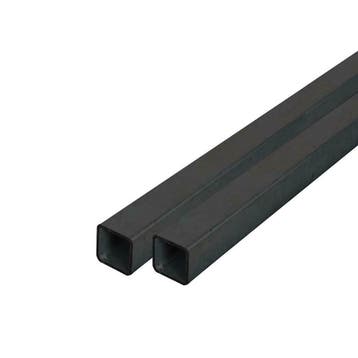 Zwarte koker  40 mm mat max 3m - op maat gezaagd, Verzenden, Nieuw