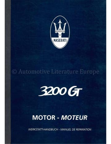1999 MASERATI 3200GT WERKPLAATSHANDBOEK MOTOR