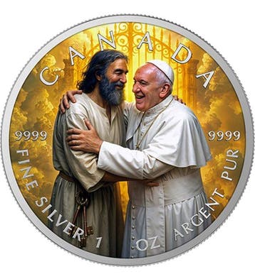 Canada. 5 Dollars 2025 Welcome Home Pope. 1 Oz (.999)