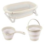 Dolu Relax Beige 3-delige Opvouwbare Badset, Kinderen en Baby's, Verzenden, Nieuw
