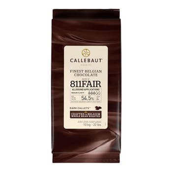 Callebaut Chocolade Druppels Fairtrade Puur (811) 10 kg, Verzenden, Nieuw