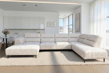 U-Bank Bloemendaal - u-banken, Nieuw, 150 cm of meer, Stof, 300 cm of meer