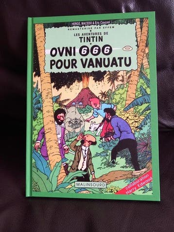 Tintin Hergé Moulinsart Pastiche Ovni 666 pour Vanuatu, Nieuw