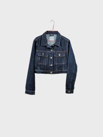 Bershka Spijkerjassen Dames maat 26 Blauw Vintage, Ophalen of Verzenden, Nieuw