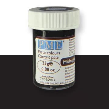 Kleurstof gel PME Midnight Black 25 gram, Verzenden, Nieuw