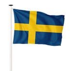 Vlag Zweden 100x150cm (voor gevelstok), Nieuw