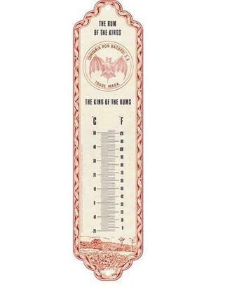 Thermometer Bacardi, Verzenden, Nieuw