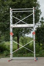 Opvouwbare Steiger 95mm Wielen | Nieuw | Beperkte Voorraad, Ophalen of Verzenden, Nieuw, Rolsteiger of Kamersteiger, 2 tot 5 meter