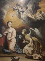 Italiaanse school (XVII) - Anunciación, Antiek en Kunst, Kunst | Schilderijen | Klassiek