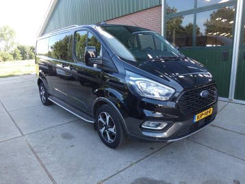 Ford Transit Custom 320 2.0 TDCI L2H1 Limited*Dub.cab*leder*, Gebruikt, Overige brandstoffen, Zwart, Leder