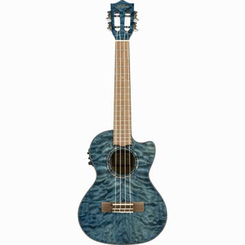 LANIKAI LKUQMBLCET Tenorukelele, Quilted Maple Serie, Blue, Ophalen of Verzenden, Nieuw
