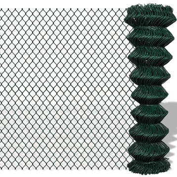 vidaXL Gaashek 1,5x15 m staal groen, Verzenden, Nieuw, IJzer