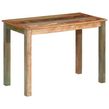 vidaXL Eettafel 110x55x76 cm gerecycled massief mangohout, Verzenden, Nieuw