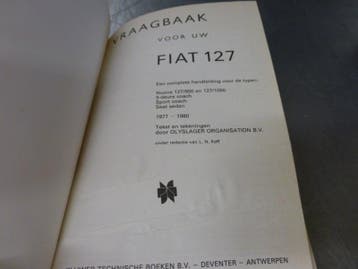 Vraagbaak Fiat 127 Nuova 1977-1980. (Autoboeken  Folders), Verzenden, Nieuw