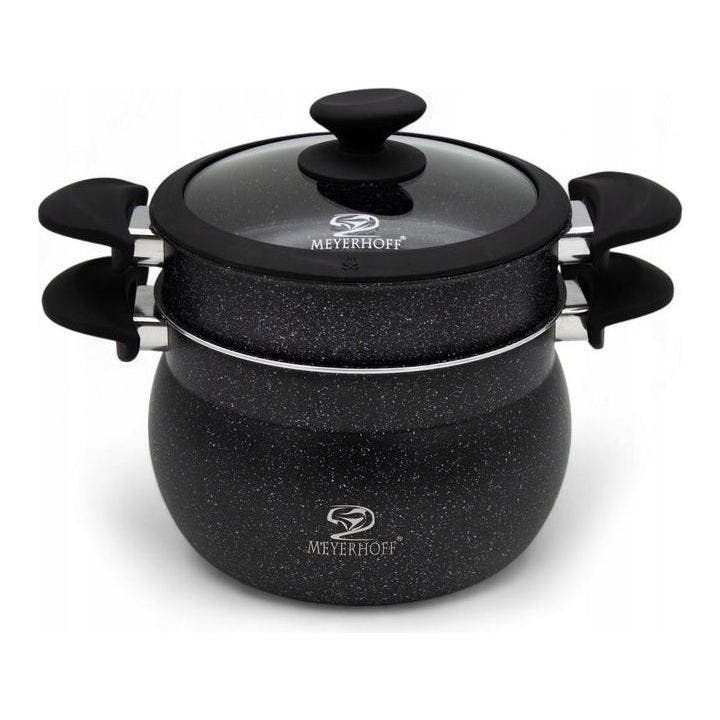 Meyerhoff Stoompannenset 3-delig Ø20cm – 4,7L – RVS met, Huis en Inrichting, Keuken | Potten en Pannen, Ophalen of Verzenden