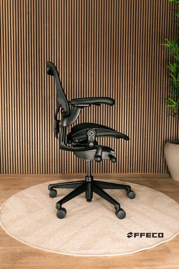 Herman Miller Aeron Bureaustoel - Zwart (Onyx), Verzenden, Zwart, Zo goed als nieuw, Bureaustoel