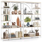 LIVSK Industriële Boekenkast met Verticale Planken - Open Pl, Boeken, Verzenden, Nieuw