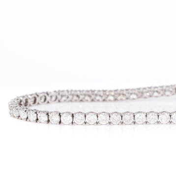 Zonder minimumprijs - Armband - 14 karaat Witgoud - 4.31ct., Nieuw